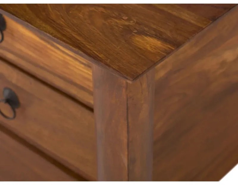 furniture-nabytek.cz - Masívny konferenčný stolík Merlin III z palisandru, lakovaný, hnedý – 95×95×45 cm