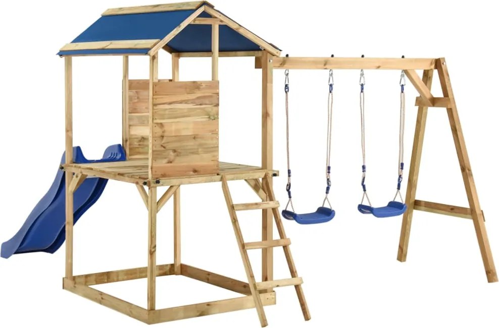 vidaXL Vonkajšia súprava na hranie impregnovaná borovica