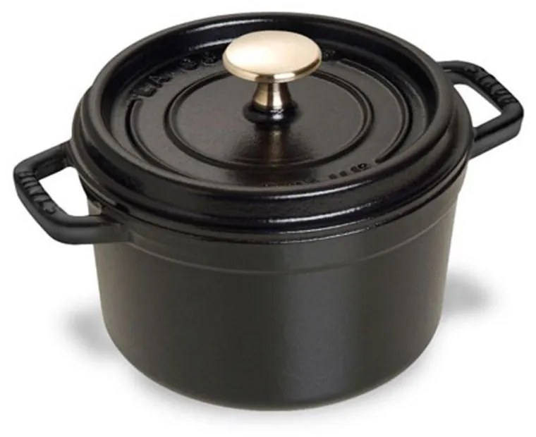 Staub Hrniec STAUB okrúhly 16 cm čierny 1,2l