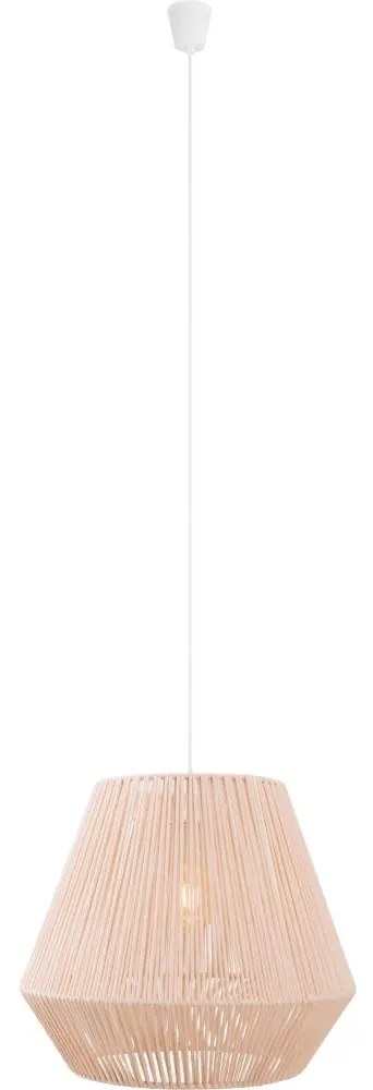 MAXLIGHT P0584 - Luster na lanku PRASLIN 1xE27/15W/230V pr. 44 cm béžová