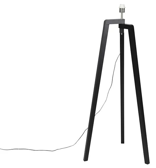Stojaca lampa čierna bez tienidla - Puros