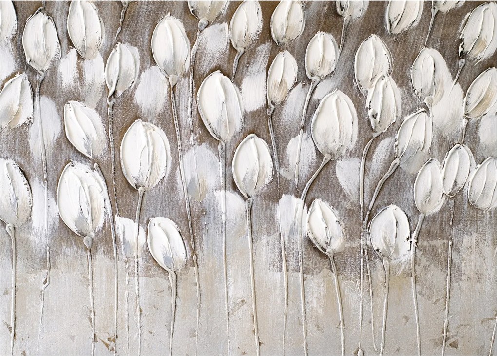 Obraz - Štruktúrované tulipány (70x50 cm)