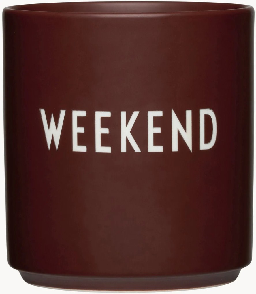 Hrnček's nápisom Favourite Weekend