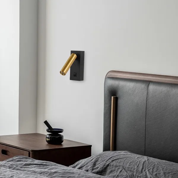 Brilagi - LED Nástenné bodové svietidlo MAYA LED/3W/230V 4000K čierna/zlatá