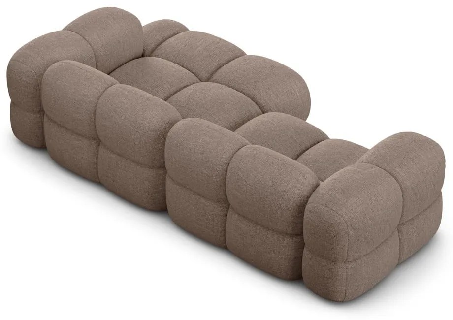 Hnedá rohová pohovka (pravý roh/s leňoškou) Loretto – Cosmopolitan Design