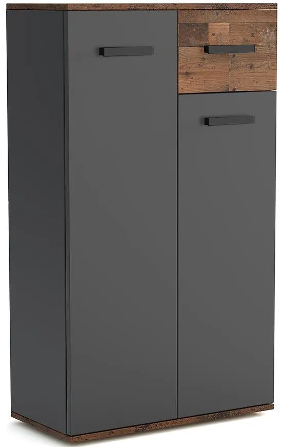Komoda Justus 03 Anthracite/ Old Style