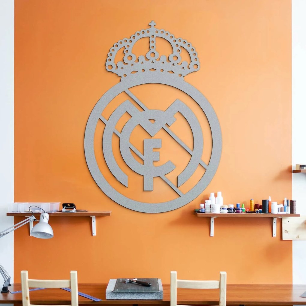 DUBLEZ | Drevená dekorácia na stenu - FC Real Madrid