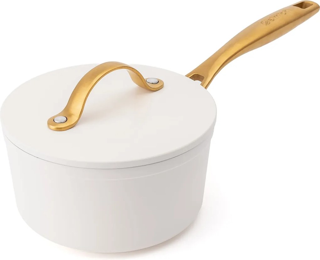 Elmich Nepriľnavý keramický rajnica Zen Ø 16 cm – krémovozlatá