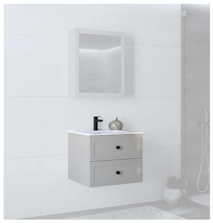 Skrinka pod umývadlo Bondi 60 cm, krémová