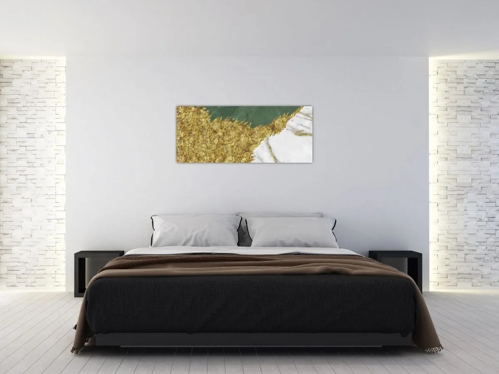 Obraz - Zelený mramor N⁰2 (120x50 cm)