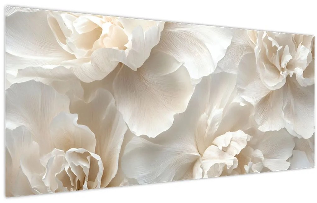 Obraz - Jemné pivonky (120x50 cm)