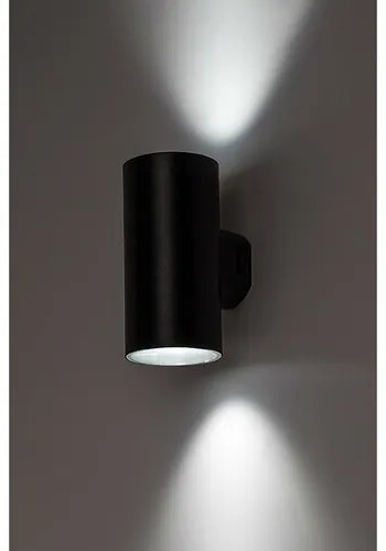 Rabalux 77155 vonkajšie nástenné LED svietidlo Urfa, 18W, IP65, čierna, 16 cm