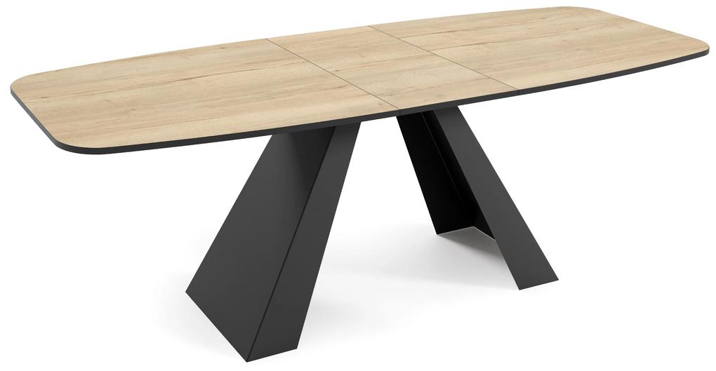 Rozkladací jedálenský stôl JONES dub natural halifax Rozmer stola: veľkosť-160cm