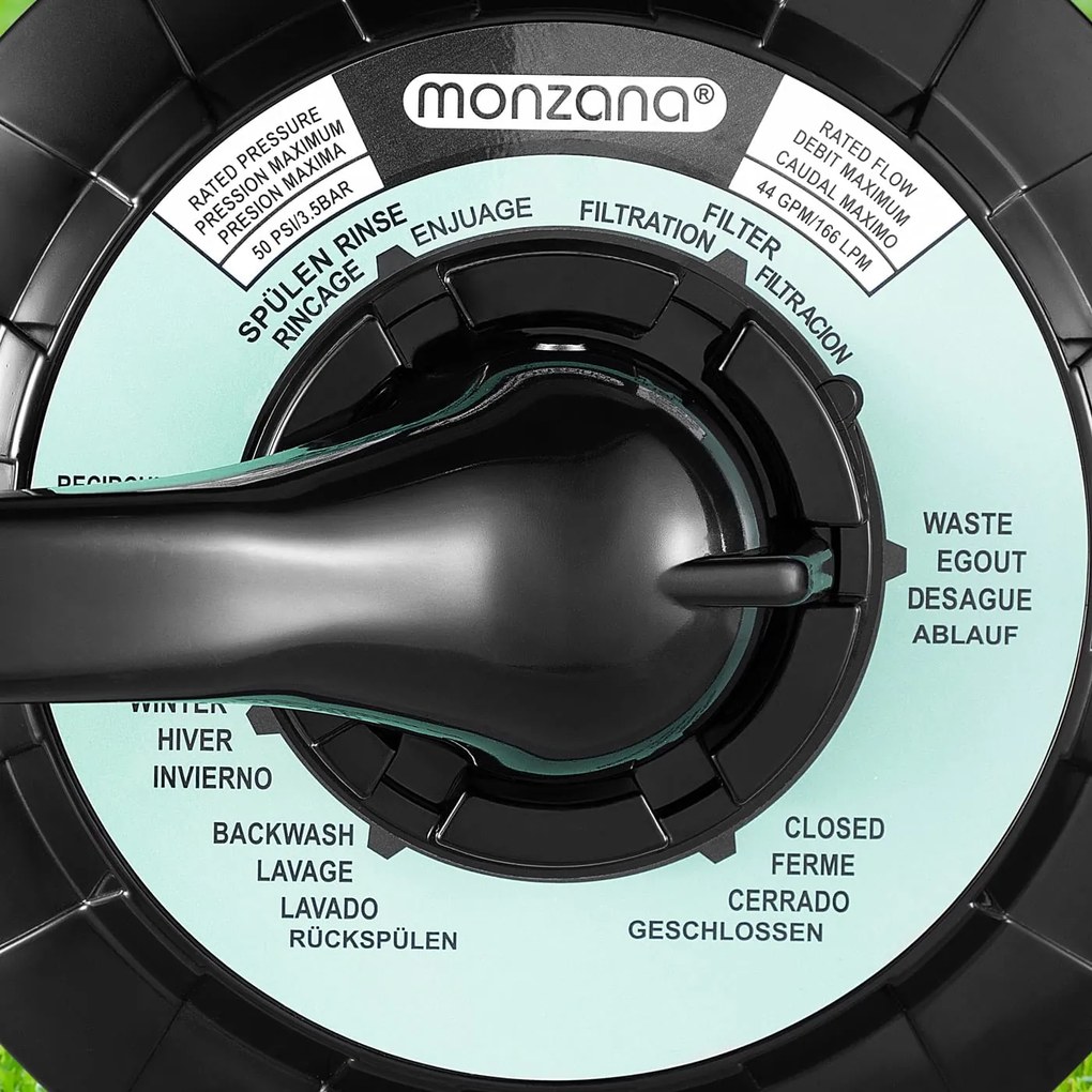Monzana Piesková filtrácia k bazénu AQUA 9 960 l/h, modrá