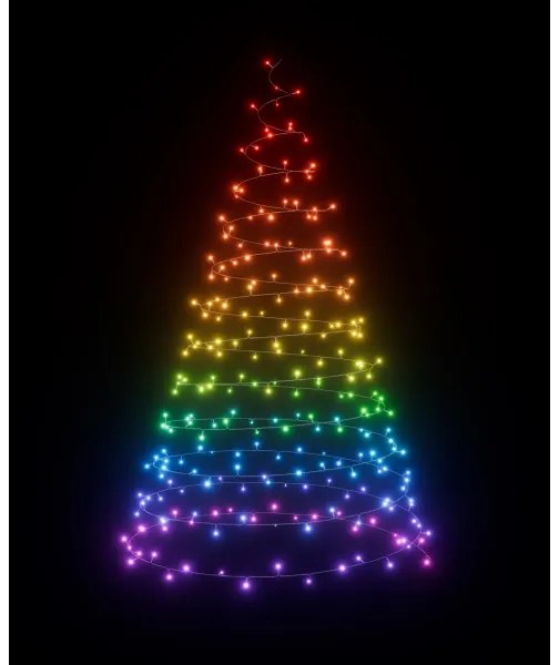 LED RGBW Vonkajšia vianočná reťaz ESSENTIALS 250xLED 2x10m 2700-6500K Wi-Fi IP44