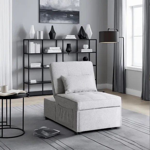 Kreslo EMILIO 67 cm, sivé