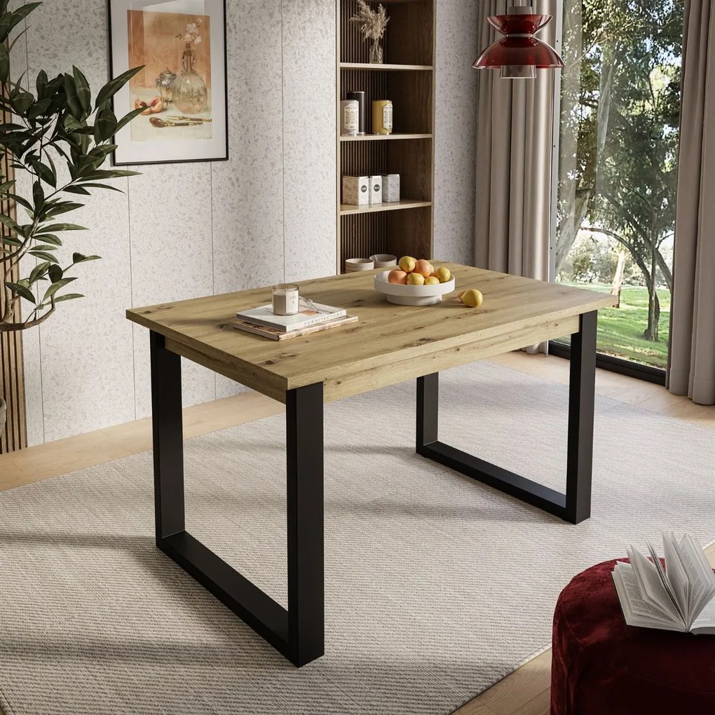 PLUTO JEDÁLENSKÝ STÔL DUB ARTISAN 125 cm