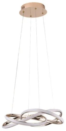 LED Stmievateľný luster na lanku LED/65W/230V 3000-6500K zlatá + diaľkové ovládanie