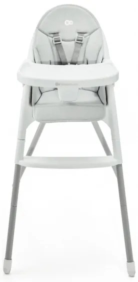 KINDERKRAFT - Detská jedálenská stolička 2v1 DINNLY šedá