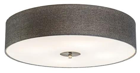 Vidiecke stropné svietidlo sivé 50 cm - Drum Juta