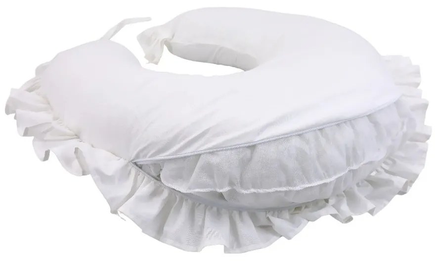 Krémovobiely dojčiaci vankúš – Mila Home