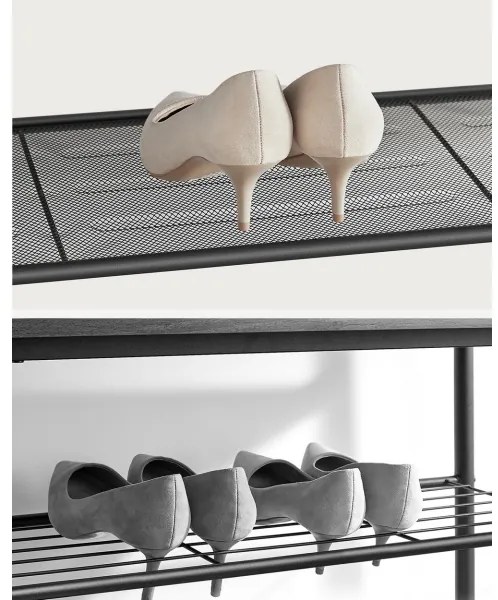 Botník DAVOR hnedý/čierny