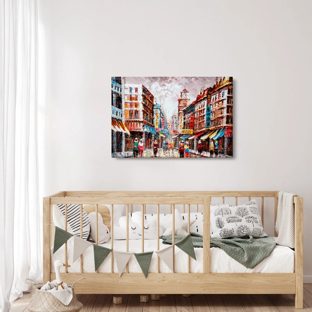 Obrázok - Hong Kong, olejomaľba (90x60 cm)