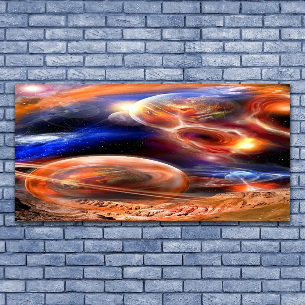 Obraz na akrylátovom skle Abstrakcie vesmír 120x60 cm