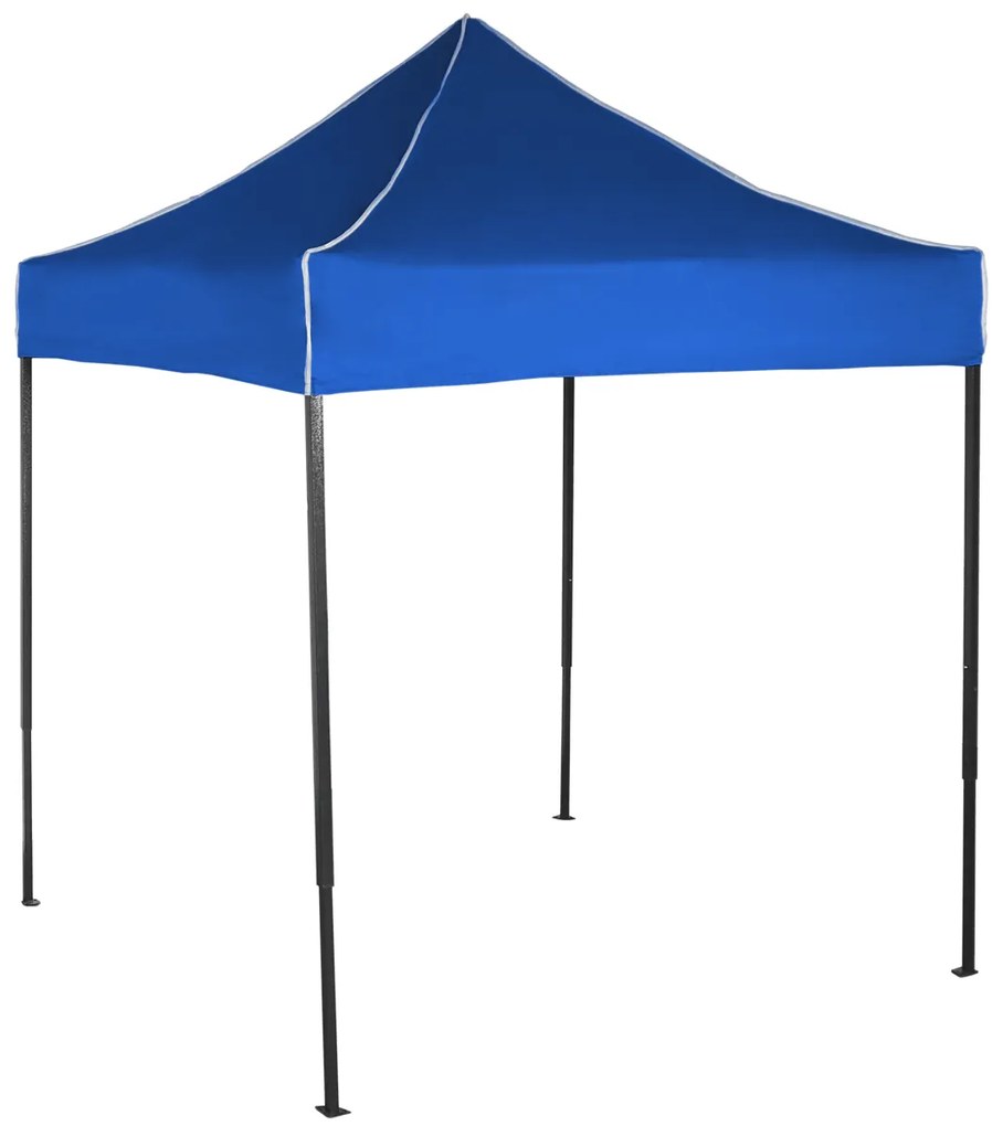 Rýchlorozkladací nožnicový stan 2x2m – oceľový, Modrá, Bez bočných plachiet