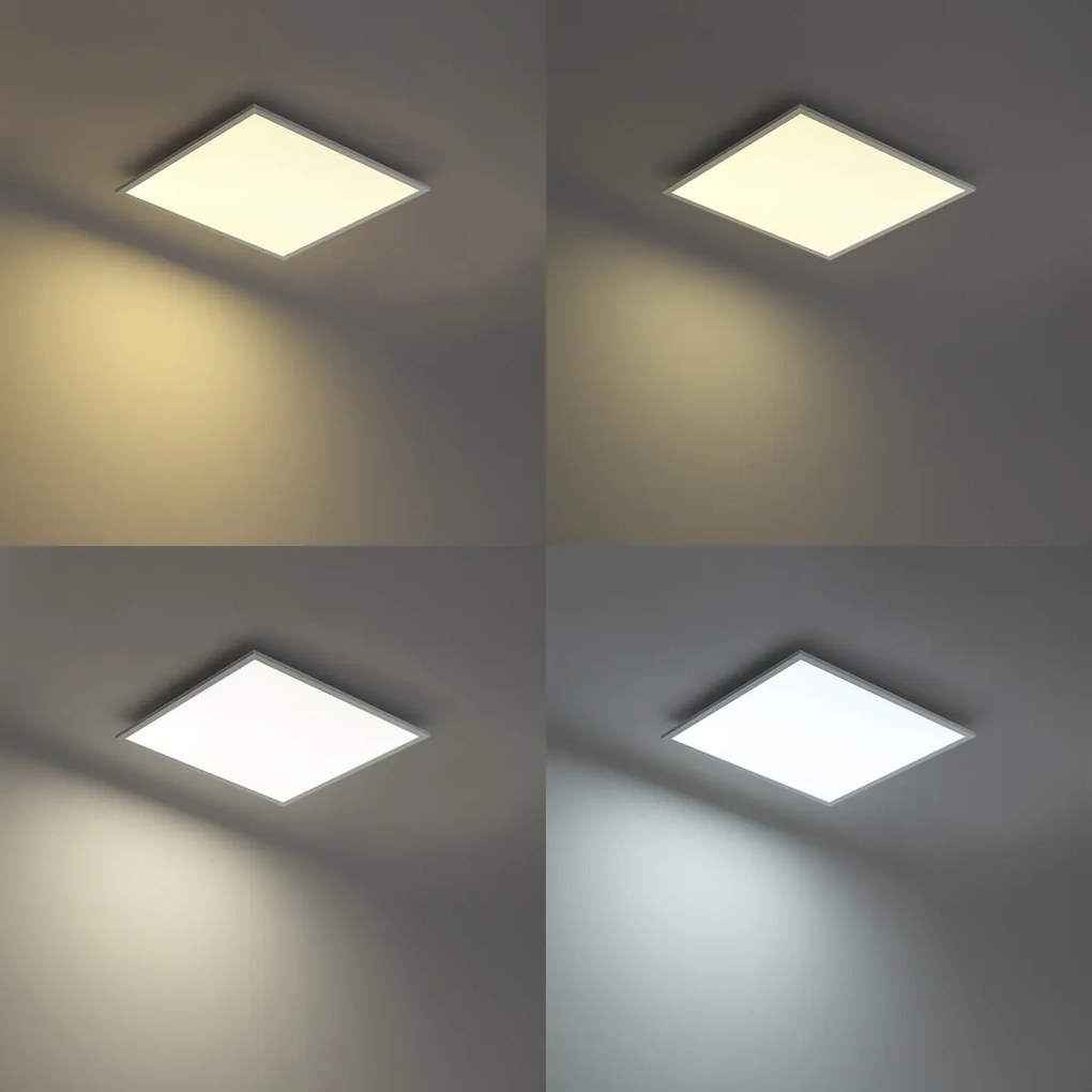 LED panel biely štvorcový vrátane LED s 3-krokovým stmievaním - Reeves