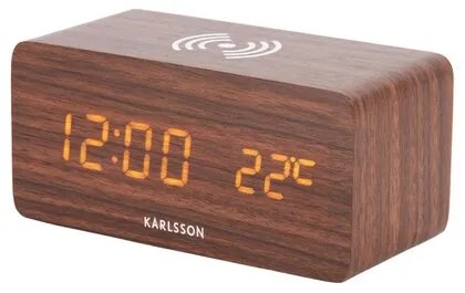 Karlsson 5933DW LED budík/hodiny s nabíjaním 15 cm
