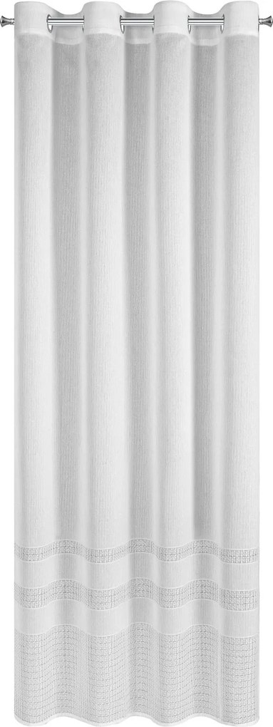 ZÁVES NA KRÚŽKOCH ELIRA 140X250 CM BIELA