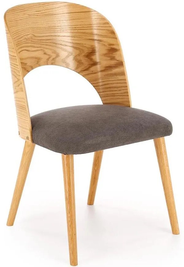 Stolička CADIZ sivá/prírodné