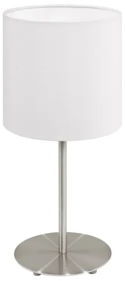 Eglo 54744 - Stolná lampa ANADIA 1xE14/40W/230V biela/matný chróm