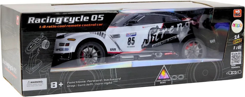 LEAN Toys Veľké diaľkovo ovládané RC športové auto 1:8 svetlá zvuky