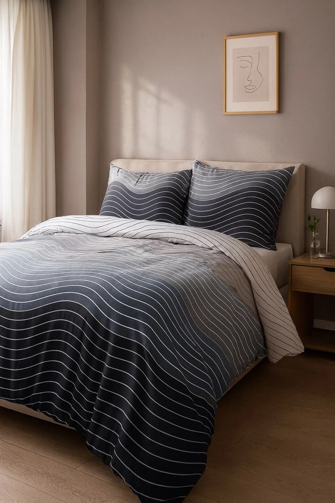 OBLIEČKY Z MIKROVLÁKNA 12204 160X200 CM, 2KS 70X80 CM VZOROVANÉ