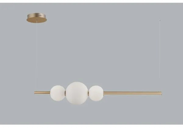 Azzardo AZ4427 - LED Stmievateľný luster na lanku SANDRA LED/48W/230V zlatá