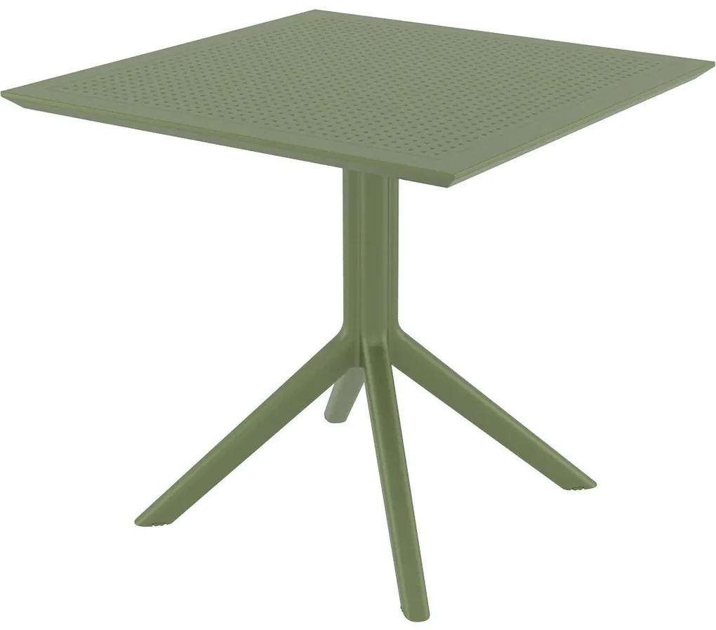 SKY 80 záhradný stôl olive green