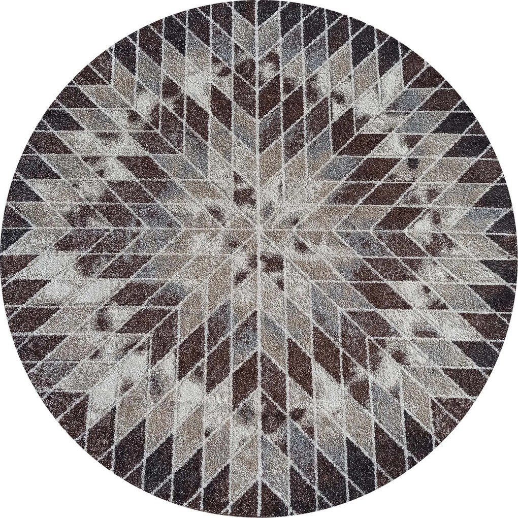 DY Panamero 10 hnedý koberec – kruhový Rozmer: 120 cm