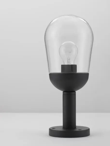 Vonkajšia záhradná lampa Omika B 15 tmavo sivé