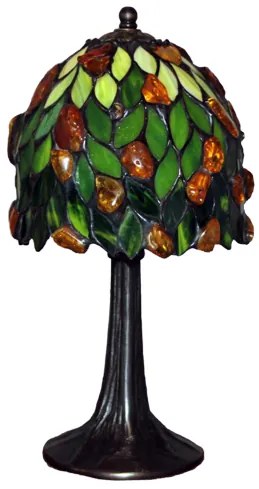Jantarová lampa Tiffany 34*17Ø AMBER
