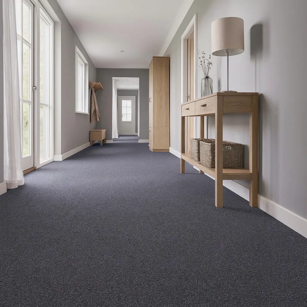 Metrážny koberec Baltic 78, na mieru, šíře 4m, šedá, ab (mriežka), chodba / predsieň, Betap