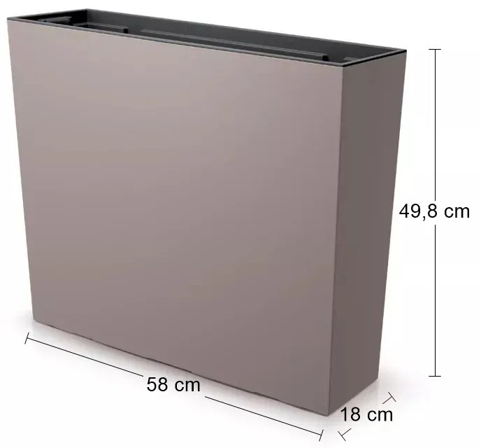 Plastový kvetináč DUC600T 60 cm - mocca