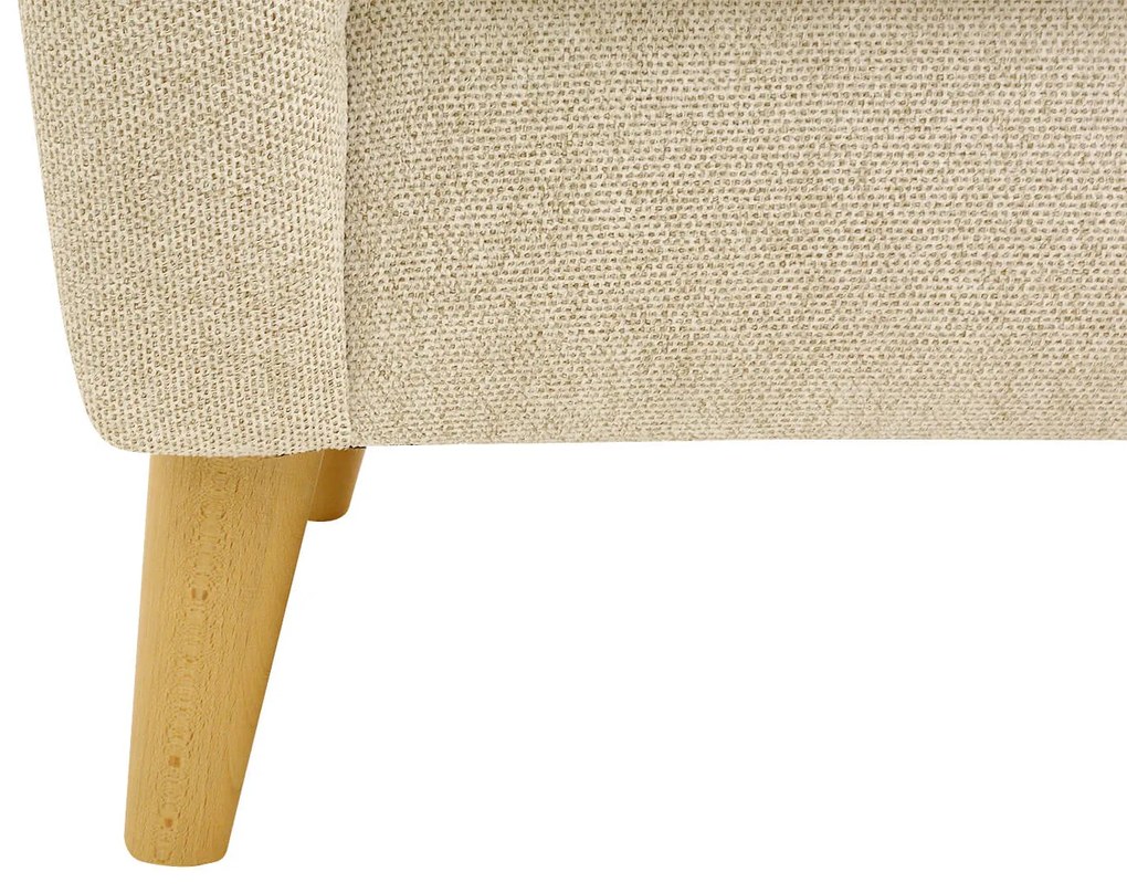 FINES krémové kreslo ušiak Aladin