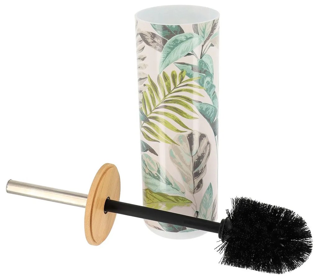 TENDANCE WC kefa Jardin, kombinácia farieb/s drevenými a chrómovými prvkami