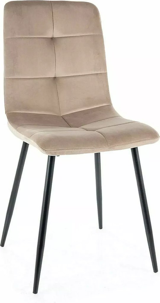 SI Ivo Velvet stolička tmavá béžová