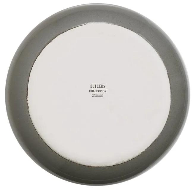 Butlers NATIVE Hlboký tanier 21,5 cm - sivá