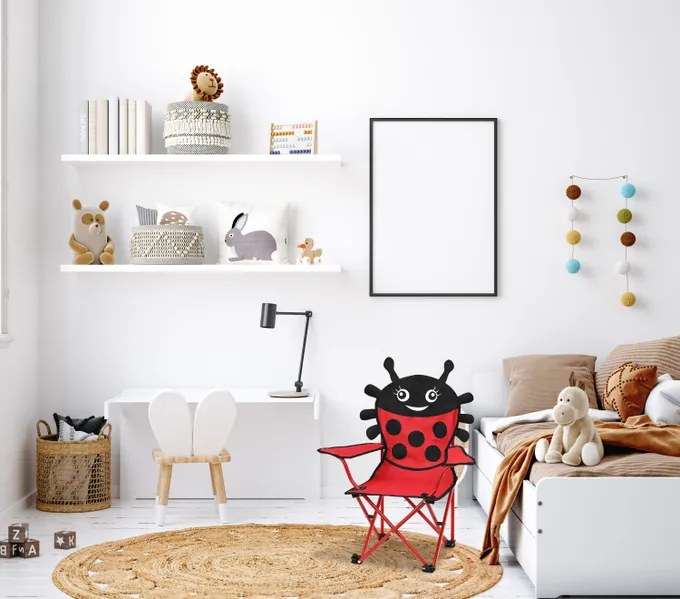 InternetovaZahrada Detská skladacia stolička Beetle - sada 2 ks