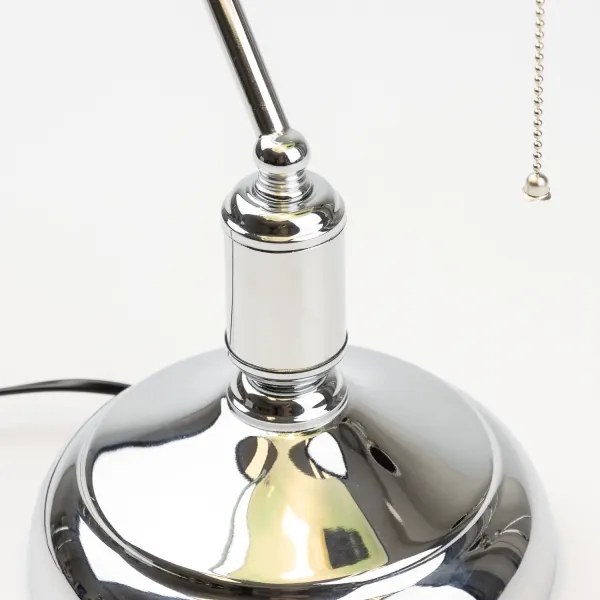 Brilagi - Stolná lampa BANK OFFICE 1xE27/60W/230V lesklý chróm/zelená