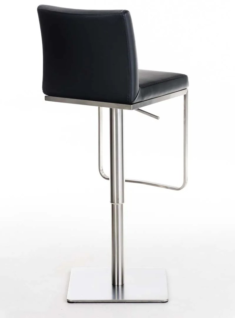 Barová stolička Pamela nerez - Čierna